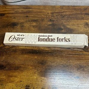 Vintage NIB Oster Stainless Steel Fondue Forks‎
